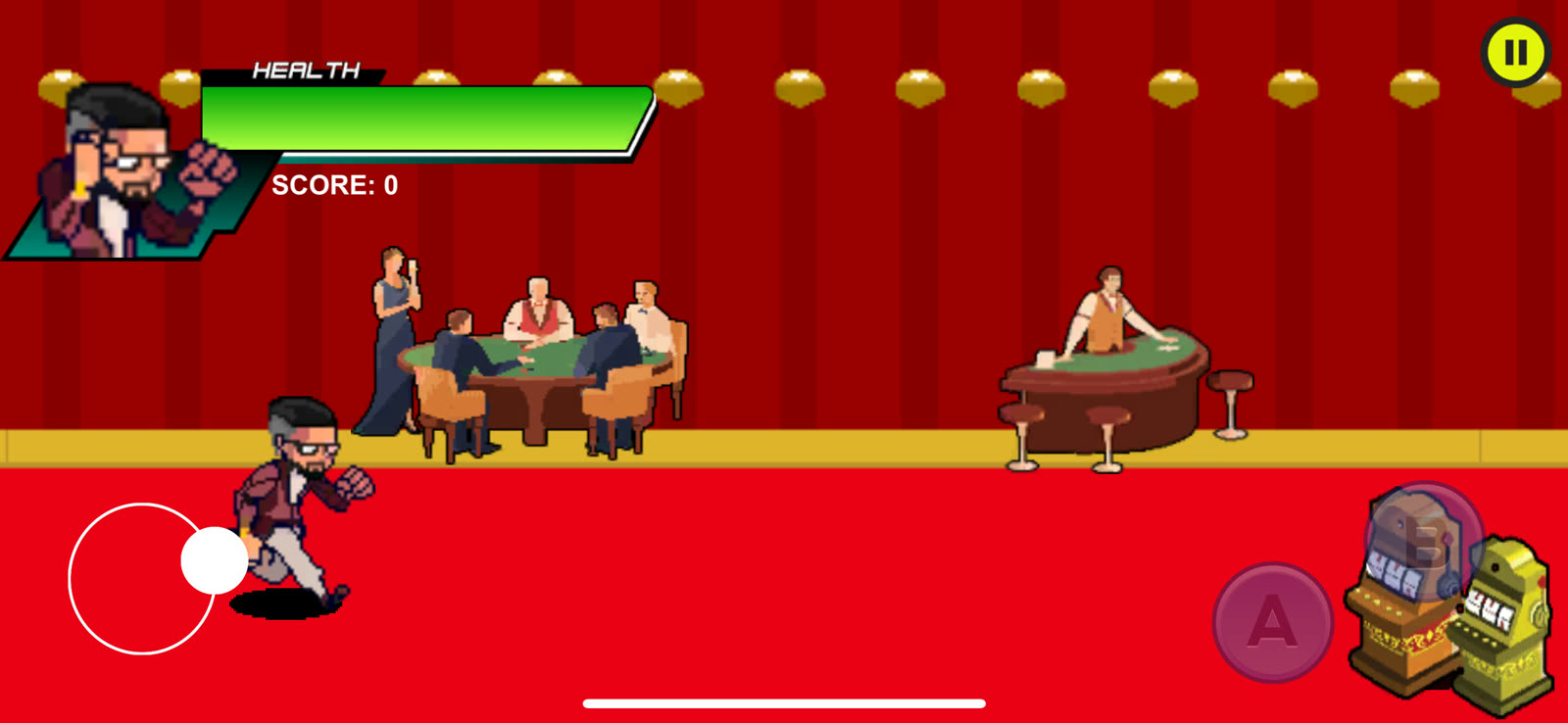 Partie en cours dans Jojo Boy, jeu mobile développé sur mesure pour l'album de Sadek